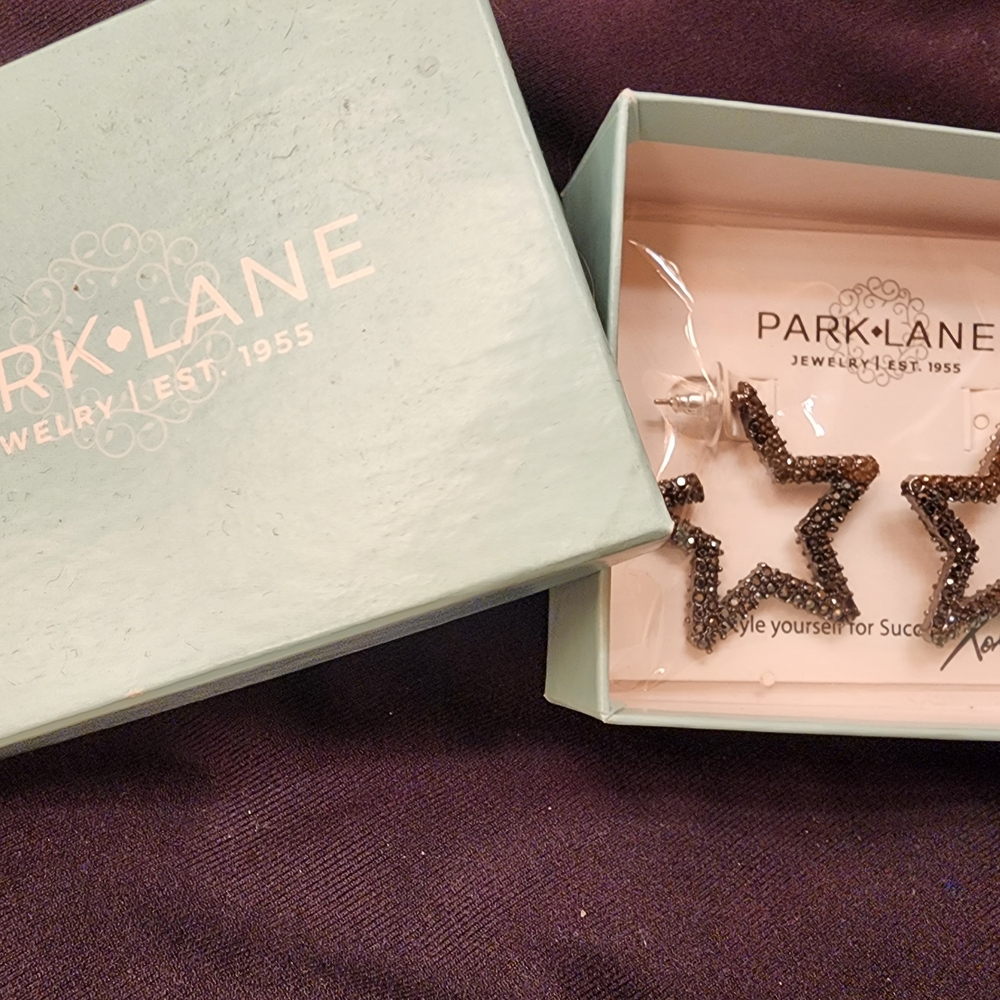 Park Lane Star Earrings - Black